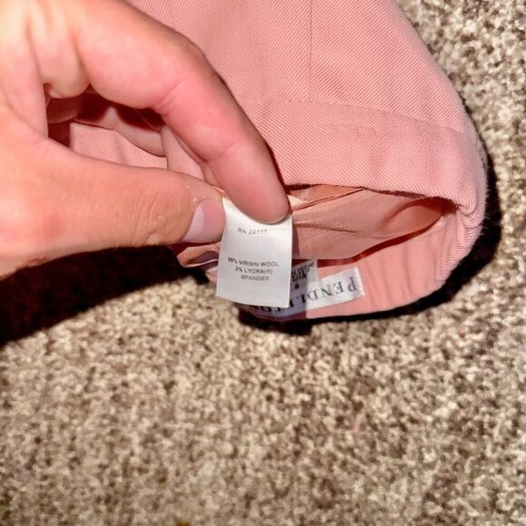 Pendleton Women's Virgin Wool Midi Skirt in Pink Size 9 - Picture 3 of 9